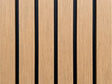 Compolux Highline - Composiet Gevelbekleding - Eiken/Zwart 350 cm - Rhombus 55 mm