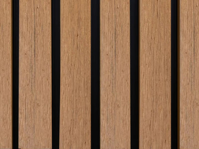 Compolux Highline - Composiet Gevelbekleding - Teak/Zwart 350 cm - Rhombus 55 mm
