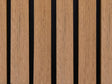 Compolux Highline - Composiet Gevelbekleding - Teak/Zwart 300 cm - Rhombus 55 mm