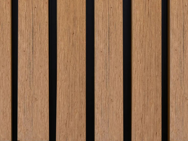 Compolux Highline - Composiet Gevelbekleding - Teak/Zwart 300 cm - Rhombus 55 mm