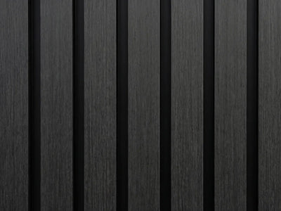 Compolux Highline - Composiet Gevelbekleding - Zwart/Zwart 300 cm - Rhombus 55 mm