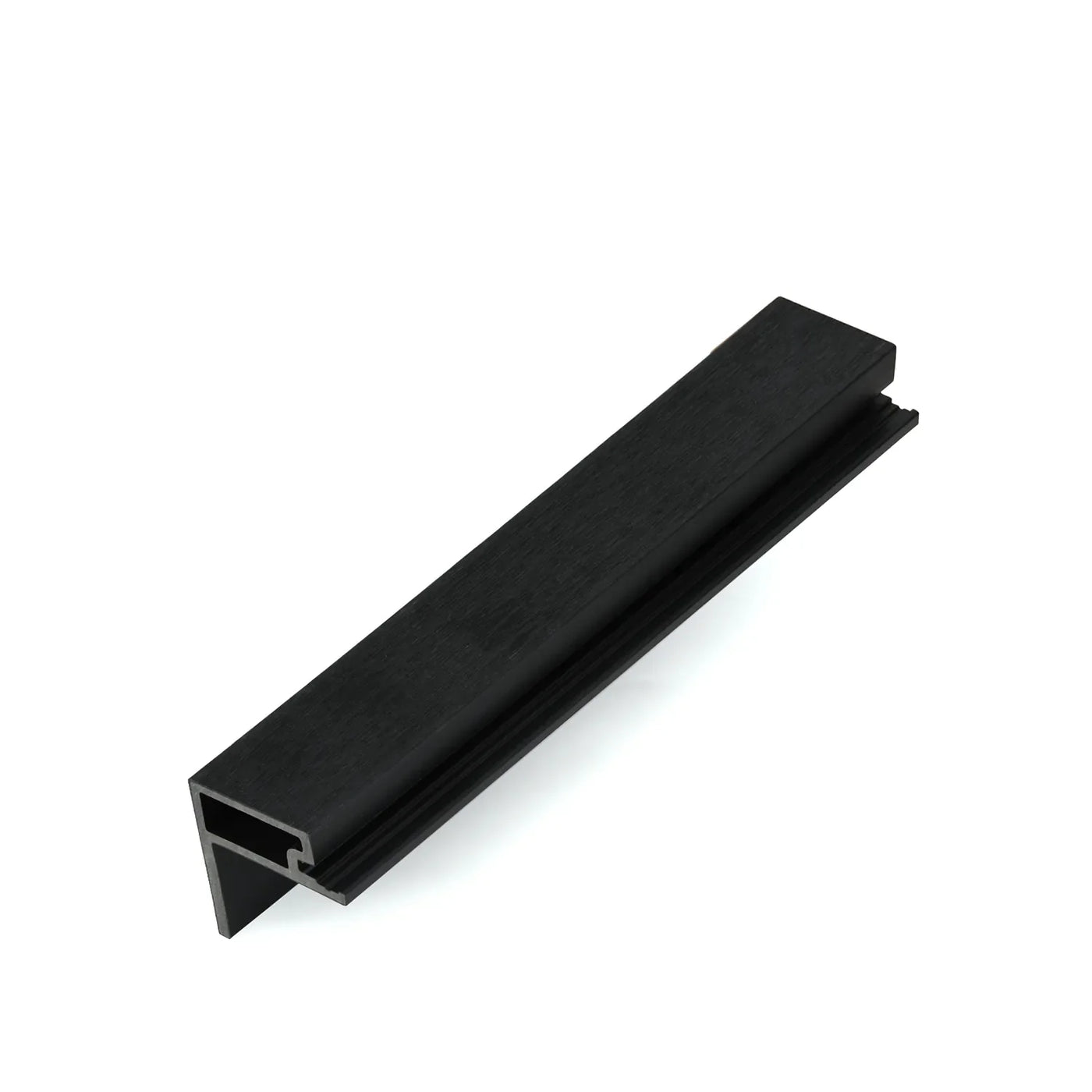 Compolux eindprofiel zwart, doorsnede met een profielbreedte van 68 mm