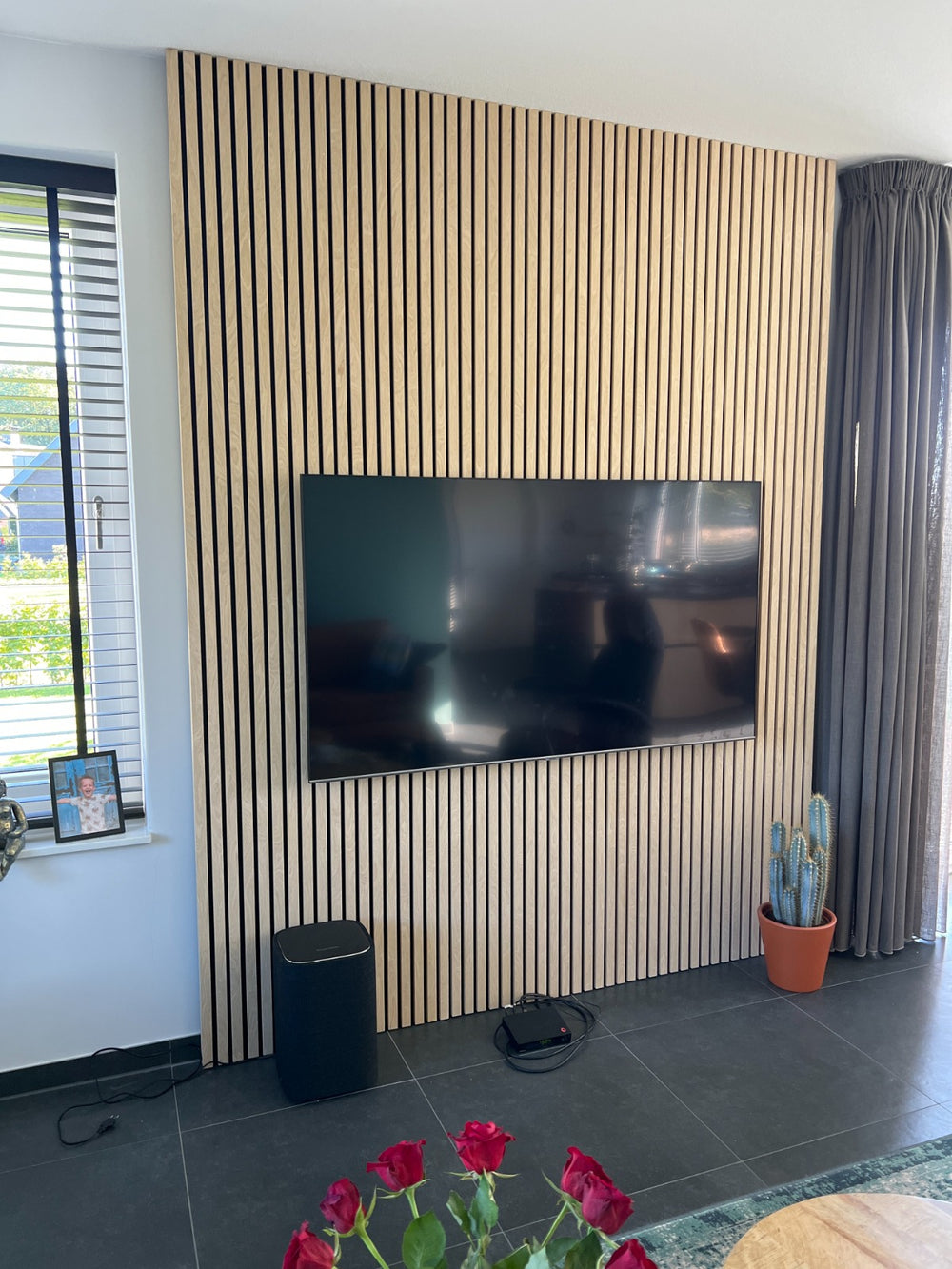 Akoestisch wandpaneel tv